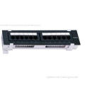 UTP 12port Black Cat5e Patch Panel Wall-type With out Brack